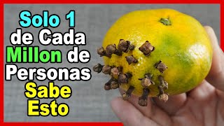 Mezcla Cascara de Mandarina con Clavos de Olor y no volverás a usar otra receta