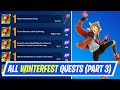 Fortnite Complete Winterfest Quests (Day 3) - How to EASILY complete Winterfest Quests Challenges