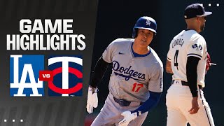 Dodgers vs. Twins Game Highlights (4\/10\/24) | MLB Highlights