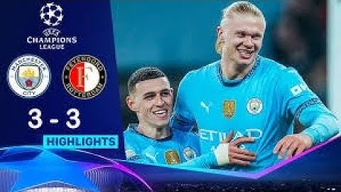 Manchester City vs Feyenoord 3-3 Highlights | Champions League (24/25)