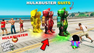 GTA 5 : Franklin Shinchan & Pinchan Stealing All Hulkbuster Suits GTA 5 !