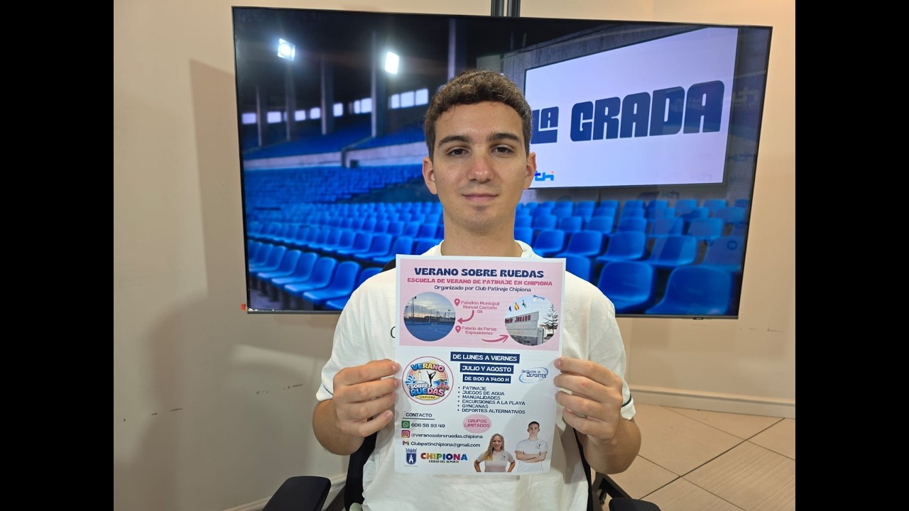 La Grada. Dani Rodríguez presenta la escuela de verano del club local de patinaje