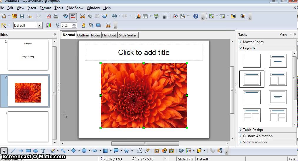 openoffice presentation file format