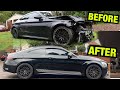 Rebuilding a salvage Mercedes C63 in 10 minutes