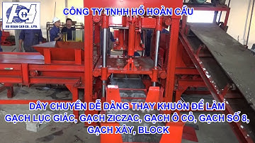 HHC09 Dây chuyền sản xuất gạch không nung tự động Hồ Hoàn Cầu thiết kế cho Việt Nam 0983001038