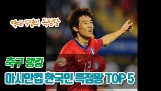 아시안컵 역대 한국인 득점왕 Top 5