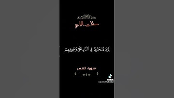 القارئ  صلاح الباجى آيات من سورة  القمر