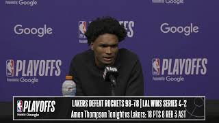 Los Angeles Lakers vs. Houston Rockets | Game 6 Postgame Media Availability