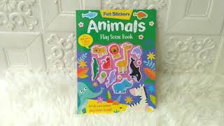 Animals Play Scene Book With 20 Felt Stickers & Over 100 Stickers screenshot 3