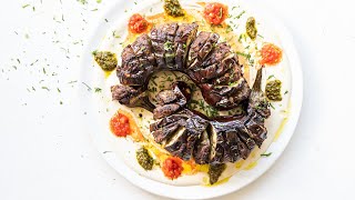חציל בשר לנינגה גריל