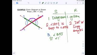 2.4 Congruent Supplements and Complements