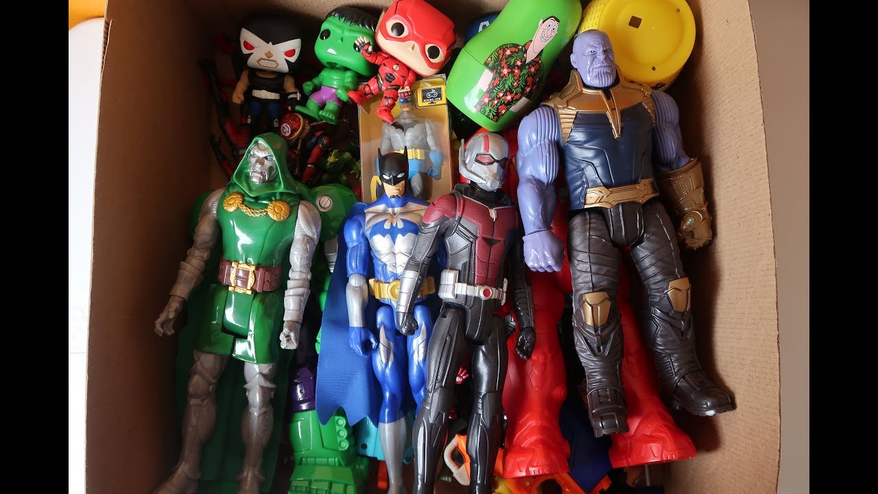 Caja llena de JUGUETES: Superheroes Nerf Marvel Hot Wheels y más ✨😬  #kidsplacetown 