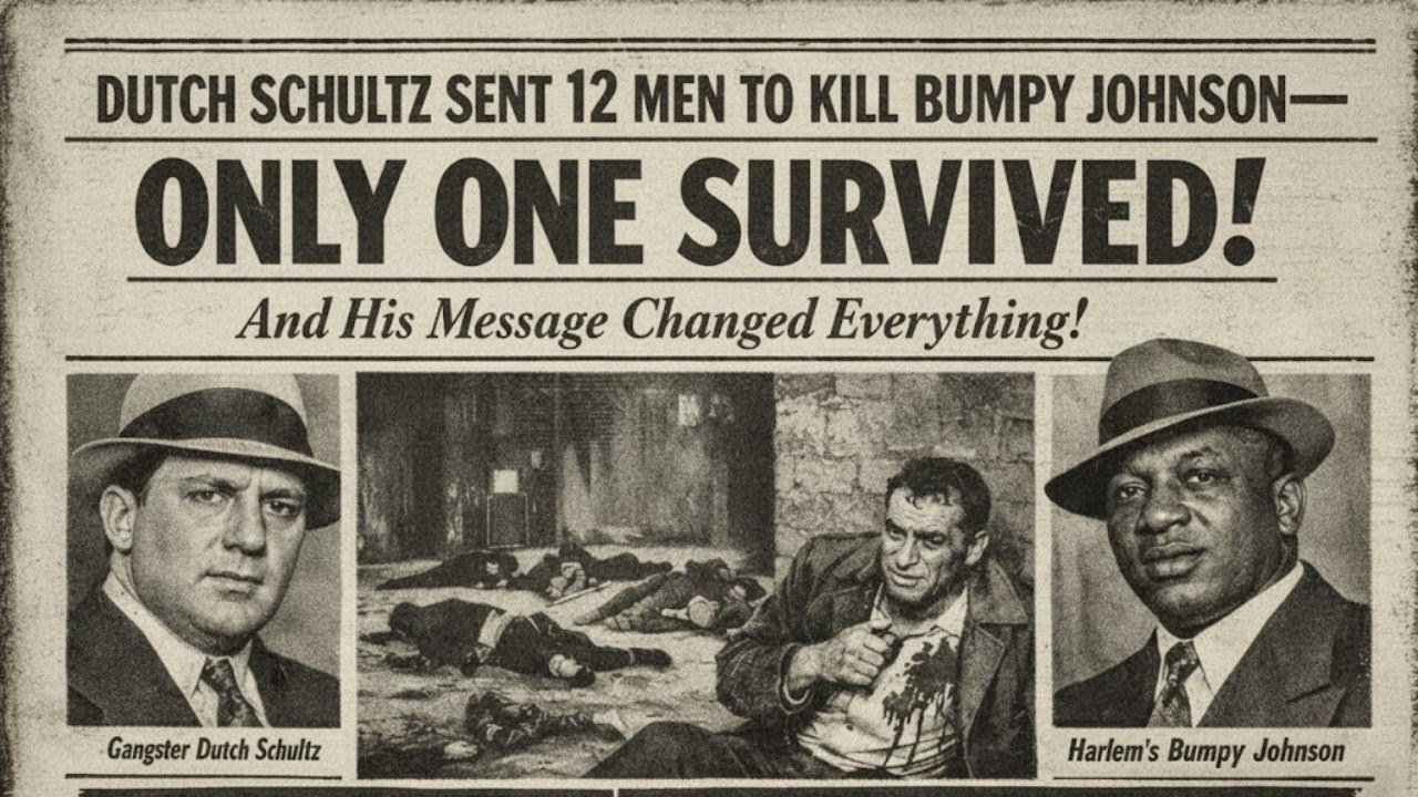 Dutch Schultz Sent 12 Men to Kill Bumpy Johnson Only One Survived And His Message Changed Everything