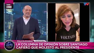 Pola Oloixarac, la escritora de la columna sobre Santiago Cafiero que molestó al presidente