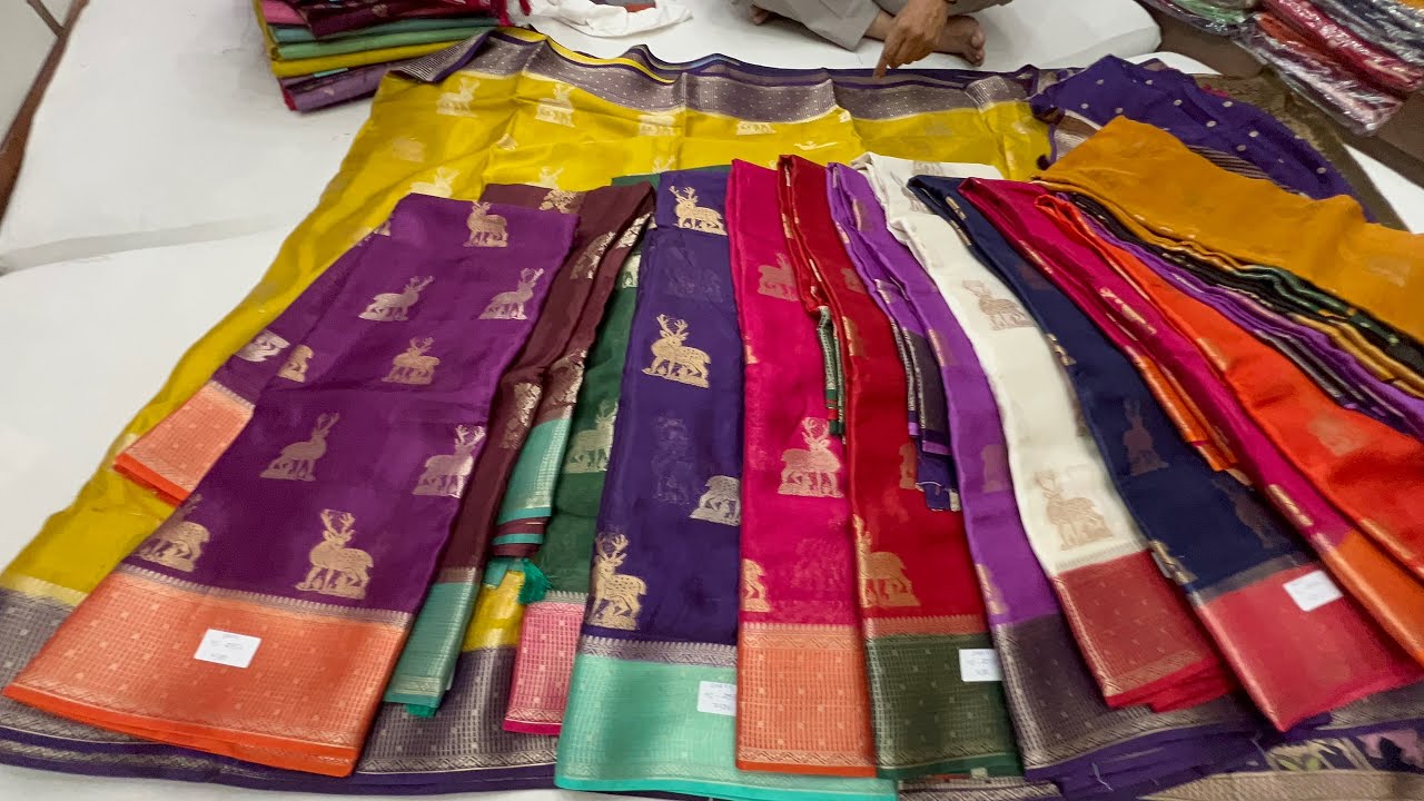 Unbelivable Challenging Price👌chickpet Bangalore wholesale Banarasi crepe georgatte chiffon sarees