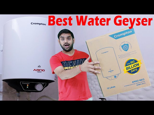 Crompton 15 L Storage Water Geyser ASWH 3015 ARNO NEO 5S, White |  @flipkartvideo8736 | Best Geysers | - YouTube
