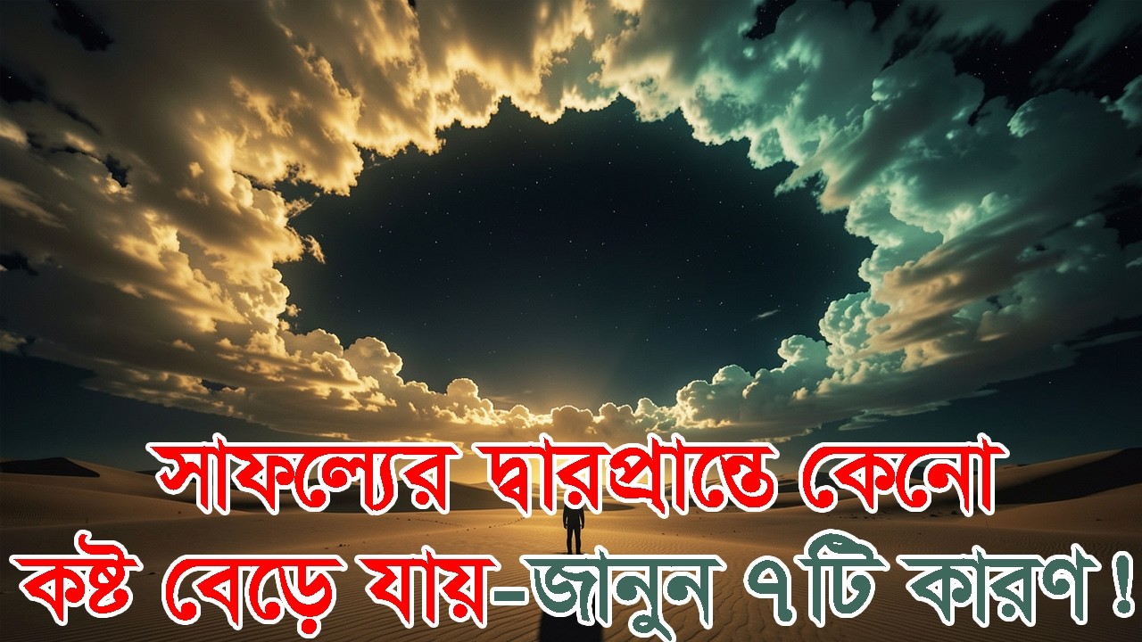 সাফল্যের আগে কষ্ট কেনো তীব্র হয়? ৭টি রহস্যময় কারণ! 7 Reasons Why Pain Comes Before Success. #আলোরপথে