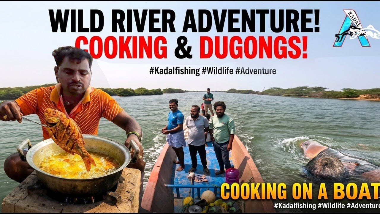 We Cooked Fish on a Boat | We Didn't Expect to See THIS While Cooking on the River #kadaltv 