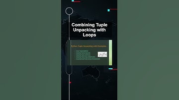 Combining Tuple Unpacking with Loops #ai #artificialintelligence #machinelearning #aiagent Combining