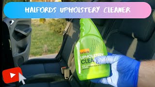 Halfords Upholstery Cleaner test