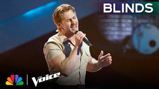 Brett Tomberlin Gives It His ALL with Josh Turner’s “Your Man" | The Voice Blind Auditions | NBC screenshot 1