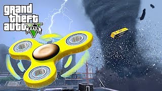 WORLD'S BIGGEST FIDGET SPINNER VS TORNADO - GTA 5 MODS screenshot 4