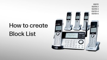 Create the Block List | Create the Block List via Caller ID log - VTech IS8151-X