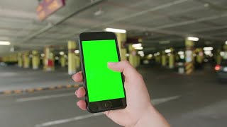 Green Screen Mobile Phone Scrolling Stock Video