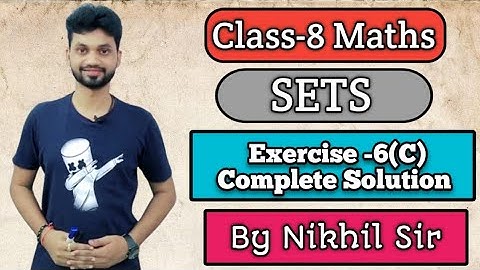 Mathematics Today Solutions, Sets, Chapter-6, Exercise -6(C) Complete Solution