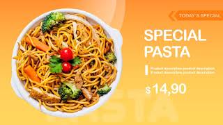Digital Menu for Restaurants – PowerPoint Animated Template
