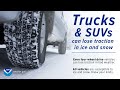 Trucks and SUVs can lose traction