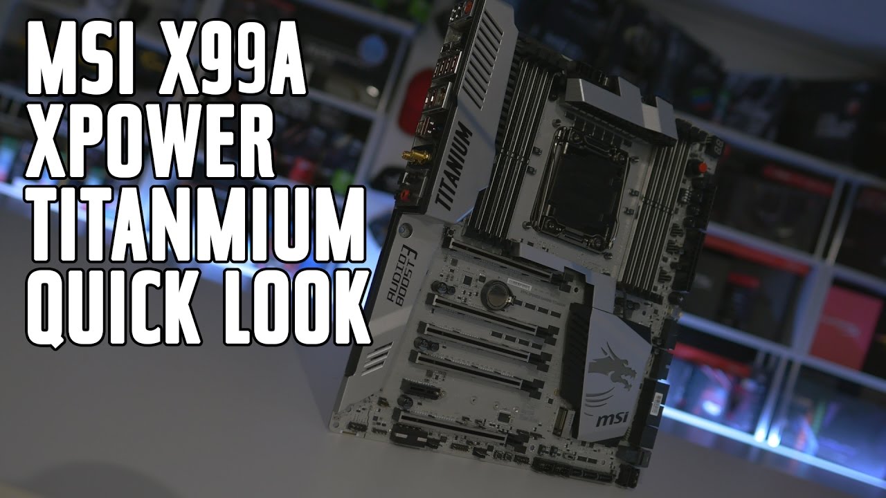 0143 - MSI X99A Xpower Gaming Titanium Motherboard Unboxing - YouTube