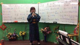 1051102蔡虹菱韓／日教唱週三晚班7－9：30驗收曲～日本列島旅鴉（司機大哥）虹菱老師感冒，高音不敢上去，請見諒～