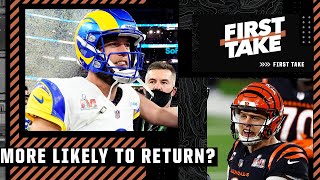 Rams or Bengals: Which team is more likely to return to the Super Bowl? First Take debates