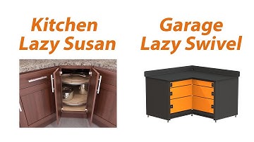 Lazy Swivel corner steel workbench space saver PRO813604