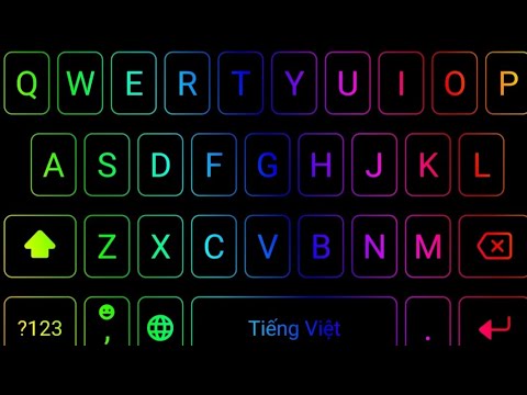 Cách Cài Bàn Phím Rgb Cho Điện Thoại Cực Đẹp- Led Keyboard.Xuyên Ưi -  Youtube