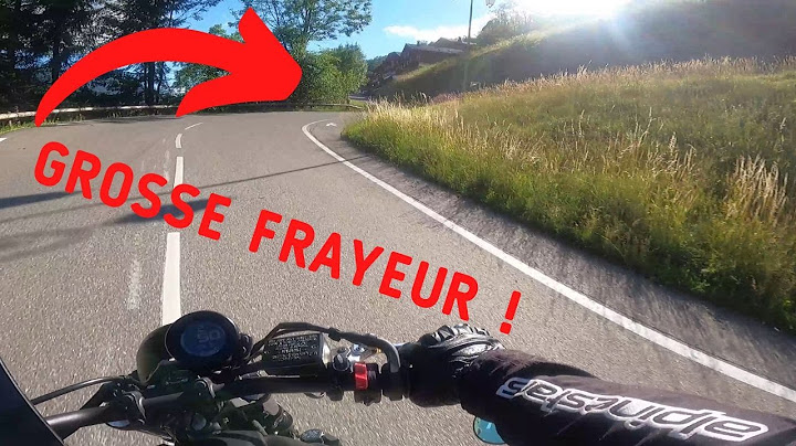 Je perds l'avant de la moto dans un virage en épingle...