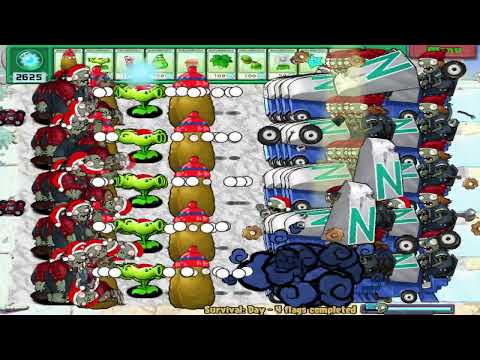 Crazy Dave VS. Zombiess boss PVZ PLUS Plants vs zombies HACK