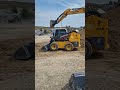 LiuGong 385B skid steer loader pilot control demonstration.