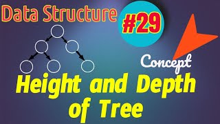Data Structure Tutorial #29:  Height and Depth of a Node in a Tree | Height of Tree | Depth of Tree
