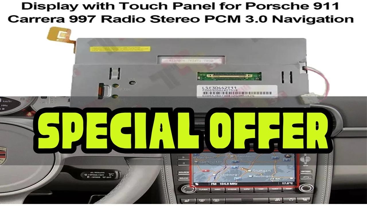 Touch Panel Display for Porsche Cayenne 911 997 Boxster Cayman 987 Radio Stereo PCM 3.0 Navi Car Au