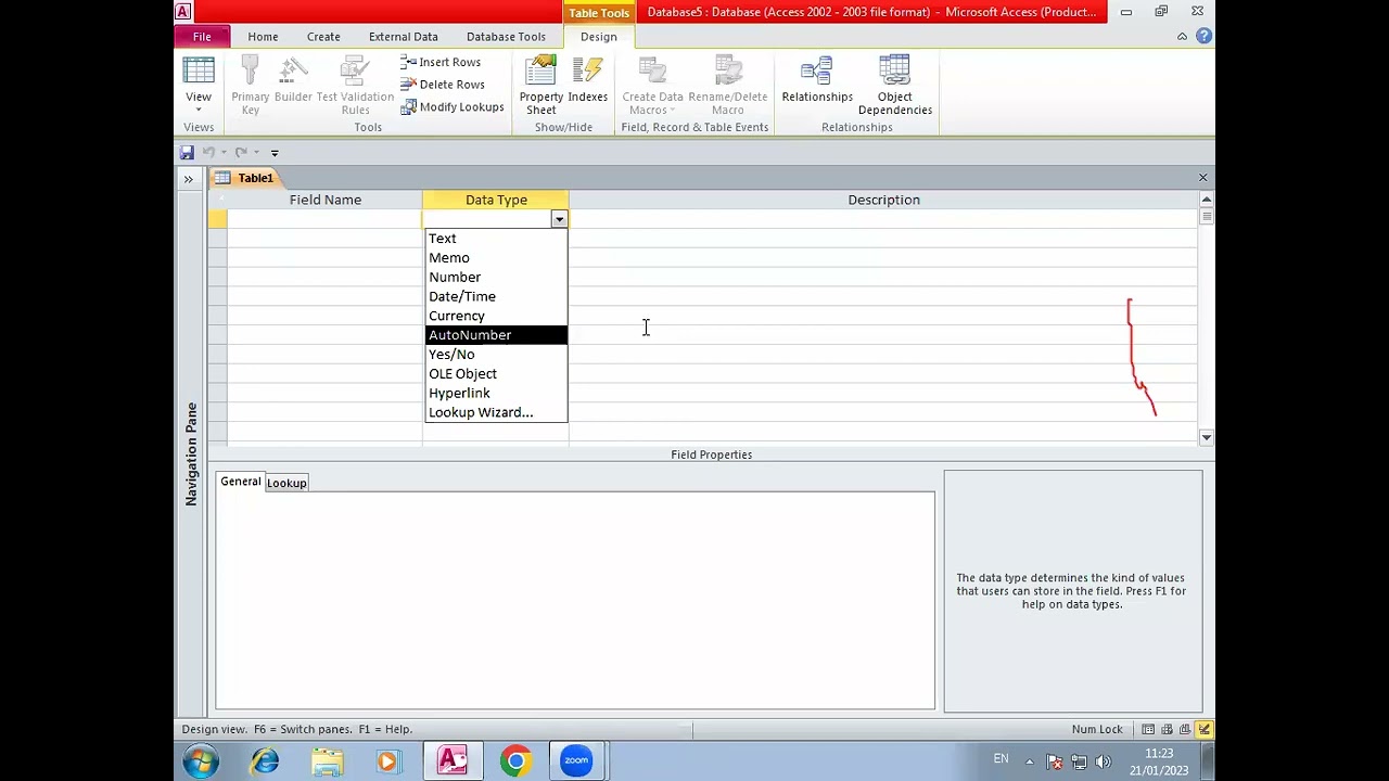 Microsoft Database   (Types of Database)