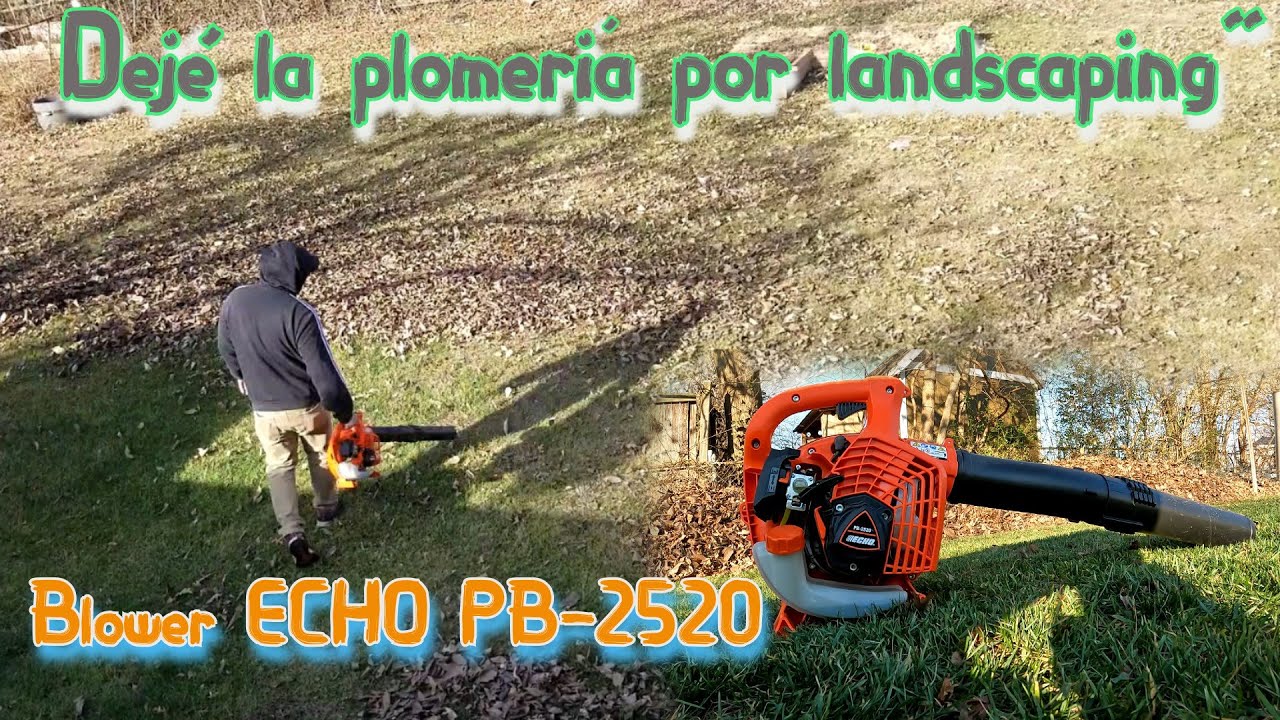 Blower ECHO PB-2520 (EL MEJOR) "DeJé la plomería por landscaping" - YouTube