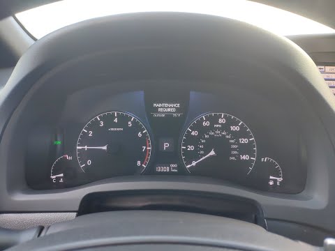 Lexus RX 350 Сброс Maintenance required Lexus RX 350 Reset Maintenance required