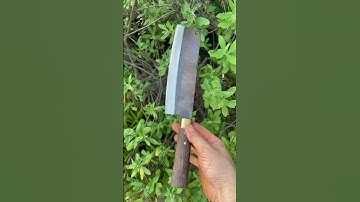 Tôi làm con dao phở thái bằng thép chốt xích xe tăng sắc nét đáng kinh ngạc