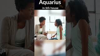 Aquarius in 5th House Secrets 🔥 | Creative Genius or Love Rebel? #astrology  #shorts