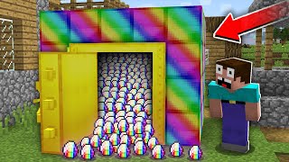 HOW NOOB to FIND a SUPER RAINBOW BUNKER? in Minecraft Noob vs Pro