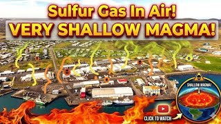 Sulfur Gas In Grindavik Air, Magma At Very Shallow Depth,Iceland Fagradalsfjall Litli-Hrútur Volcano