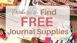 Where I Find Free Junk Journal Supplies + A Very Small Haul | Creative Places to Look for Supplies