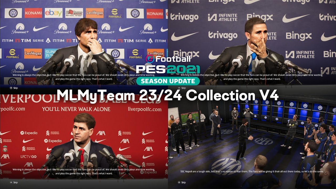 PES 2021 & Football Life 2024 - MlMyTeam 23/24 Collection V4 | Inter ...